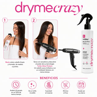 Cosmetiquera Pink | Kit para Cabello Rubio con Blondes Rule, Mascarilla Reparadora Hair Mask,  y Acelerador de Secado Dryme Crazy