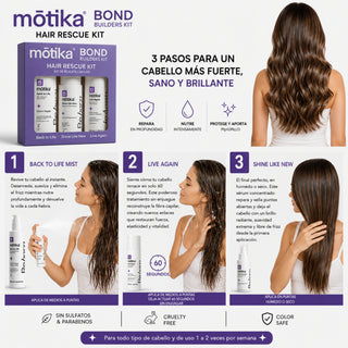 Hair Rescue Kit | Kit de Protectores Térmicos y Leave In para Cabello Natural, Dañado y Teñido