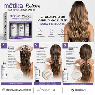 Hair Repair & Color Safe Kit | Kit Reparador para Cabello Natural, Dañado y Teñido
